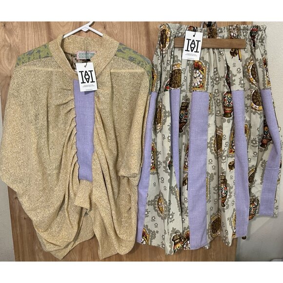 Tata Christiane Womens Deconstructed Oversize Art To Wear Skirt Shirt  One Size - Picture 1 of 10